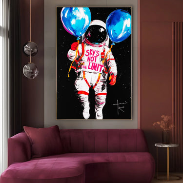 Quadro Stampa su Tela Sky's not the limit - CupidoDesign