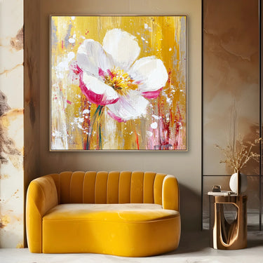 Quadro Stampa su Tela Soffio Rosa - CupidoDesign