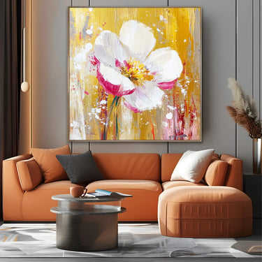 Quadro Stampa su Tela Soffio Rosa - CupidoDesign