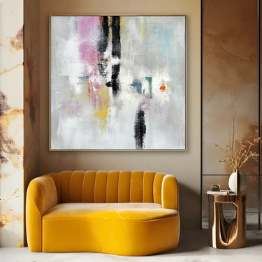 Quadro Stampa su Tela Soffio Rosato - CupidoDesign