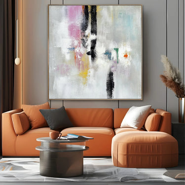Quadro Stampa su Tela Soffio Rosato - CupidoDesign