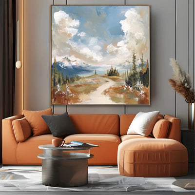 Quadro Stampa su Tela Soffio Tra le Nuvole - CupidoDesign