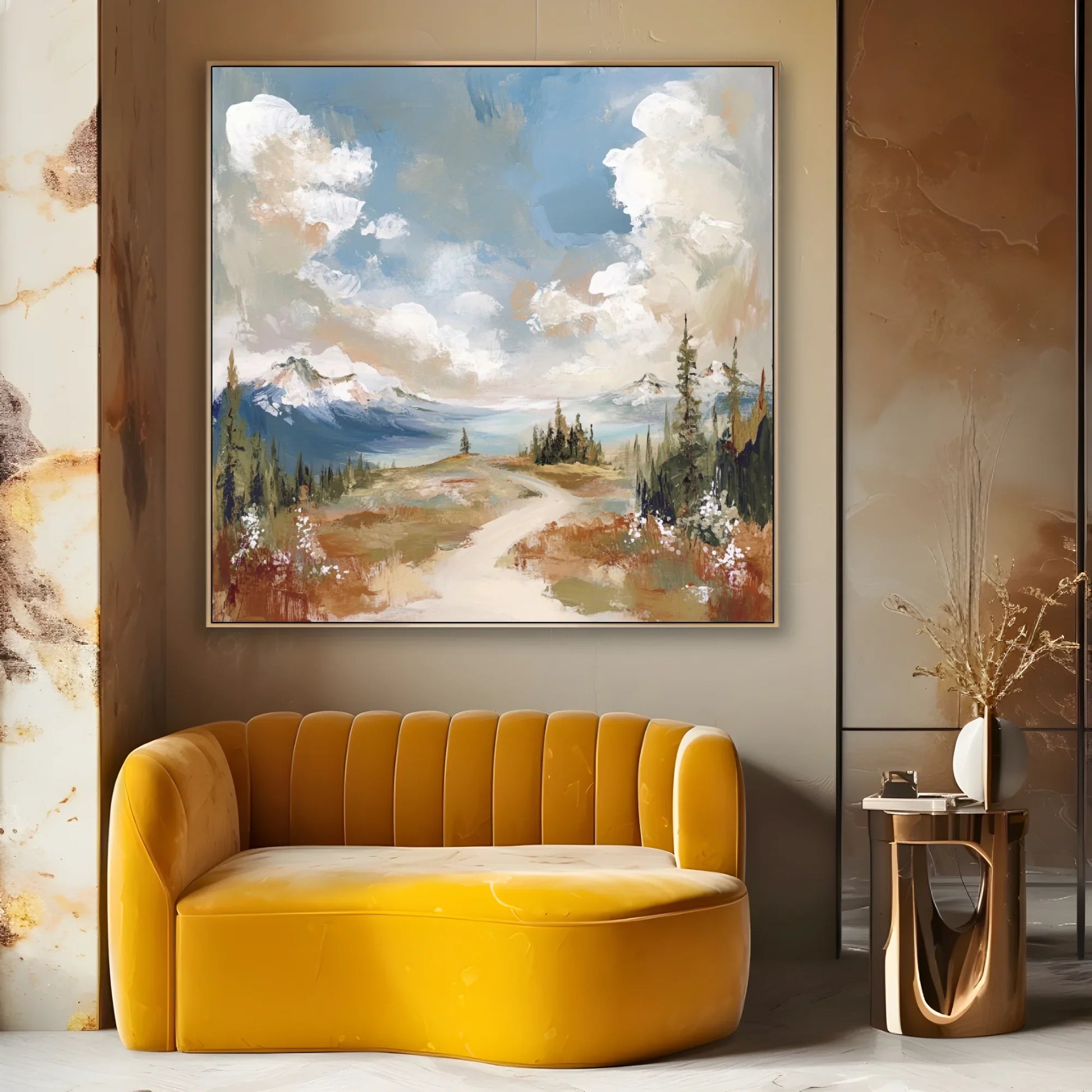 Quadro Stampa su Tela Soffio Tra le Nuvole - CupidoDesign
