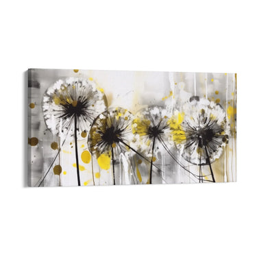 Quadro Stampa su Tela Soffioni Gialli - CupidoDesign
