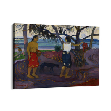 Quadro Stampa su Tela Sotto il Pandano, Paul Gauguin - CupidoDesign