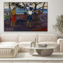 Quadro Stampa su Tela Sotto il Pandano, Paul Gauguin - CupidoDesign