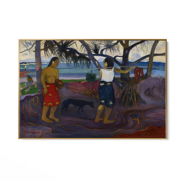 Quadro Stampa su Tela Sotto il Pandano, Paul Gauguin - CupidoDesign