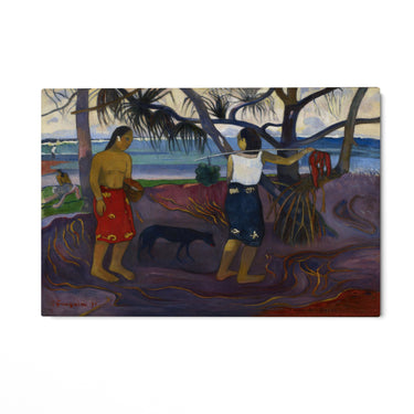 Quadro Stampa su Tela Sotto il Pandano, Paul Gauguin - CupidoDesign