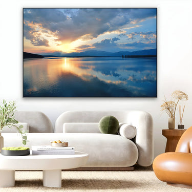 Quadro Stampa su Tela Specchio del cielo - CupidoDesign