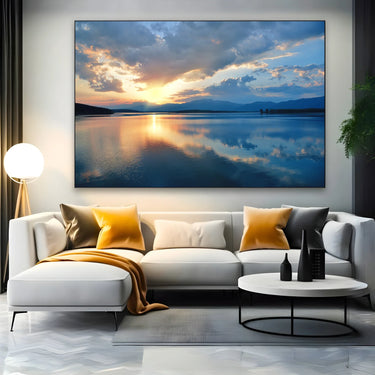 Quadro Stampa su Tela Specchio del cielo - CupidoDesign