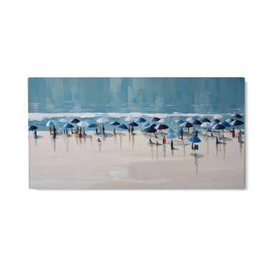 Quadro Stampa su Tela Spiaggia azzurra - CupidoDesign