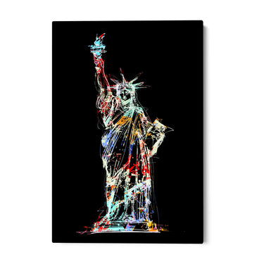 Quadro Stampa su Tela Spirito Americano, New York - CupidoDesign