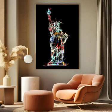 Quadro Stampa su Tela Spirito Americano, New York - CupidoDesign