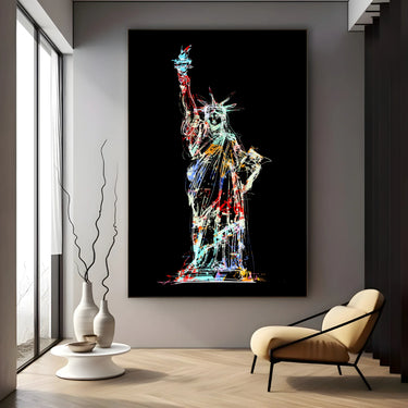 Quadro Stampa su Tela Spirito Americano, New York - CupidoDesign