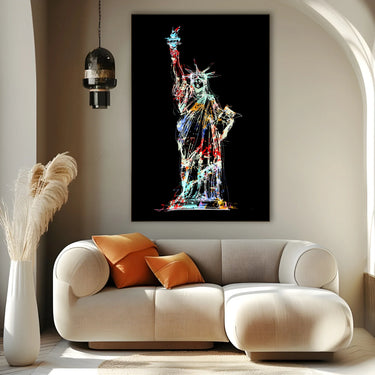Quadro Stampa su Tela Spirito Americano, New York - CupidoDesign