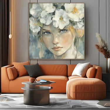 Quadro Stampa su Tela Sposa dei Fiori - CupidoDesign