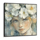 Quadro Stampa su Tela Sposa dei Fiori - CupidoDesign