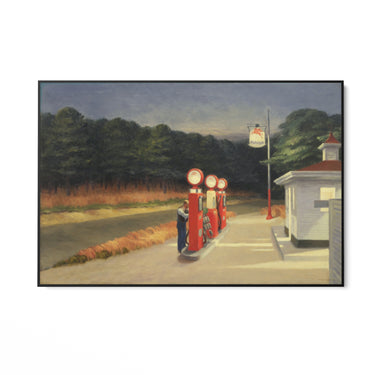 Quadro Stampa su Tela Stazione del Gas, Edward Hopper - CupidoDesign