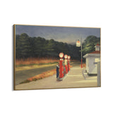 Quadro Stampa su Tela Stazione del Gas, Edward Hopper - CupidoDesign