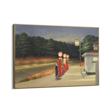 Quadro Stampa su Tela Stazione del Gas, Edward Hopper - CupidoDesign