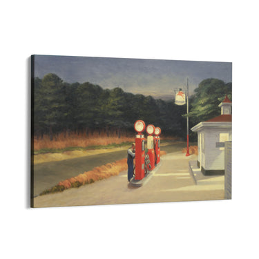 Quadro Stampa su Tela Stazione del Gas, Edward Hopper - CupidoDesign