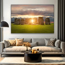 Quadro Stampa su Tela Stonehenge al tramonto - CupidoDesign