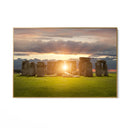 Quadro Stampa su Tela Stonehenge al tramonto - CupidoDesign