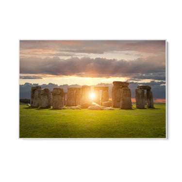 Quadro Stampa su Tela Stonehenge al tramonto - CupidoDesign