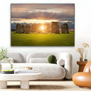 Quadro Stampa su Tela Stonehenge al tramonto - CupidoDesign