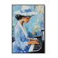 Quadro Stampa su Tela Suono Azzurro - CupidoDesign
