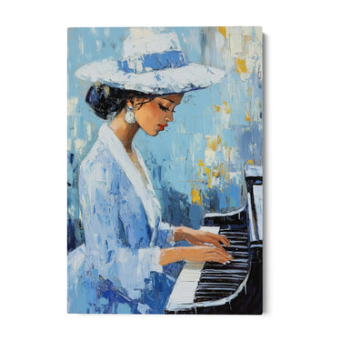 Quadro Stampa su Tela Suono Azzurro - CupidoDesign