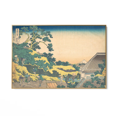 Quadro Stampa su Tela Surugadai in Edo, Katsushika Hokusai - CupidoDesign