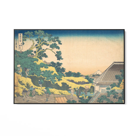 Quadro Stampa su Tela Surugadai in Edo, Katsushika Hokusai - CupidoDesign
