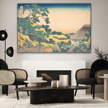 Quadro Stampa su Tela Surugadai in Edo, Katsushika Hokusai - CupidoDesign