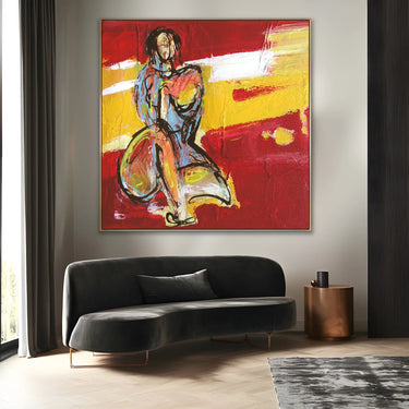 Quadro Stampa su Tela Sussurri di Rosso - CupidoDesign
