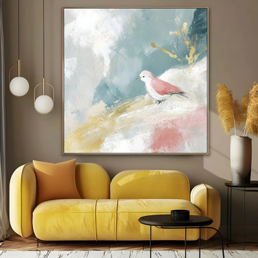 Quadro Stampa su Tela Sussurro Rosa - CupidoDesign