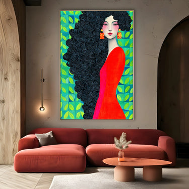 Quadro Stampa su Tela Sussurro di Giada - CupidoDesign