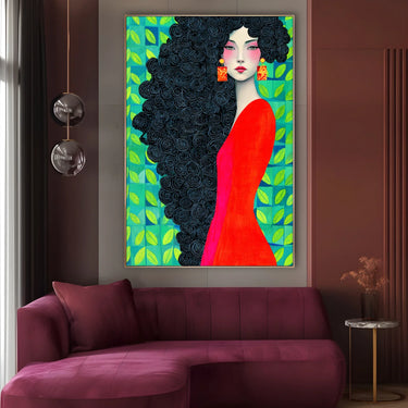 Quadro Stampa su Tela Sussurro di Giada - CupidoDesign