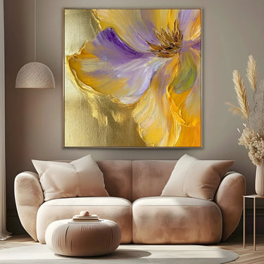 Quadro Stampa su Tela Sussurro dorato - CupidoDesign