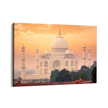Quadro Stampa su Tela Taj Mahal al tramonto, India - CupidoDesign