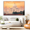Quadro Stampa su Tela Taj Mahal al tramonto, India - CupidoDesign