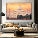 Quadro Stampa su Tela Taj Mahal al tramonto, India - CupidoDesign