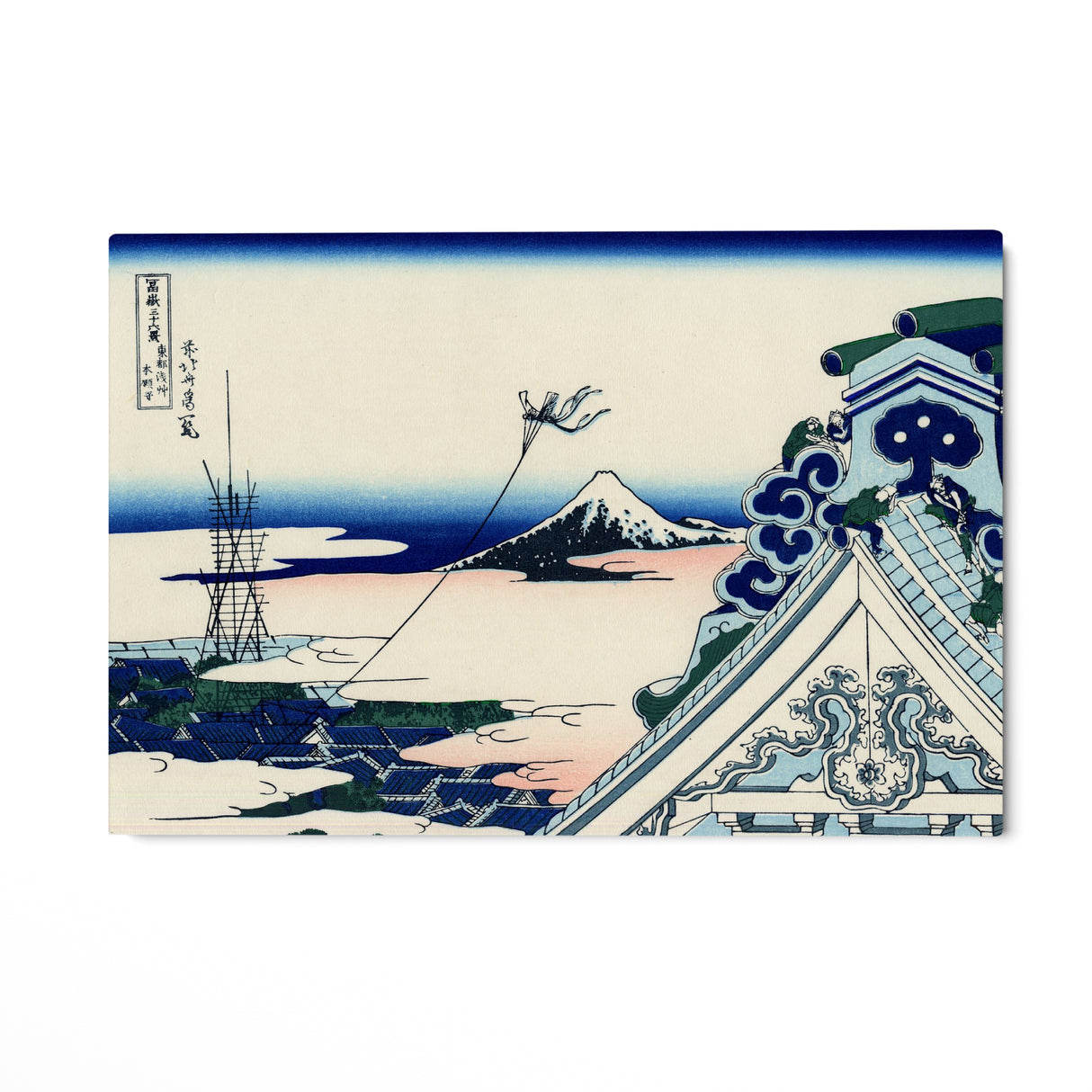 Quadro Stampa su Tela Tempio di Asakusa, Katsushika Hokusai - CupidoDesign