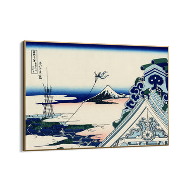 Quadro Stampa su Tela Tempio di Asakusa, Katsushika Hokusai - CupidoDesign