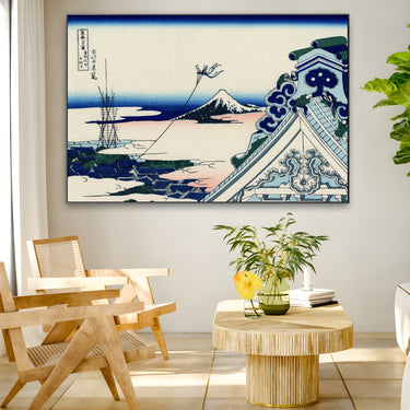 Quadro Stampa su Tela Tempio di Asakusa, Katsushika Hokusai - CupidoDesign
