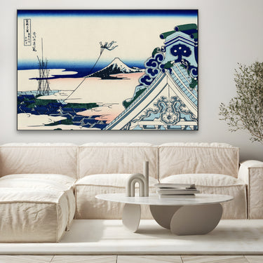 Quadro Stampa su Tela Tempio di Asakusa, Katsushika Hokusai - CupidoDesign