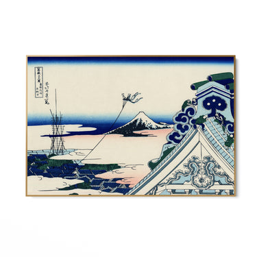 Quadro Stampa su Tela Tempio di Asakusa, Katsushika Hokusai - CupidoDesign