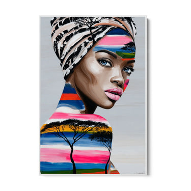 Quadro Stampa su Tela Tessuto Astratto - CupidoDesign