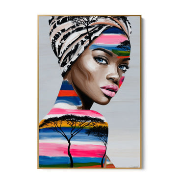 Quadro Stampa su Tela Tessuto Astratto - CupidoDesign