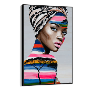 Quadro Stampa su Tela Tessuto Astratto - CupidoDesign